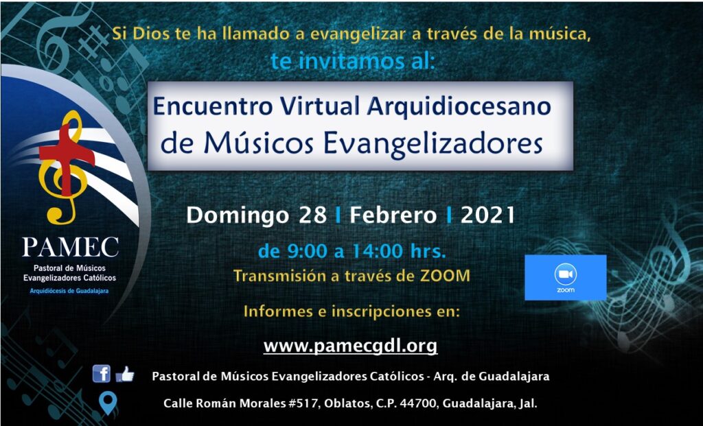 Encuentro Arquidiocesano de Músicos Evangelizadores Católicos - Febrero 2021